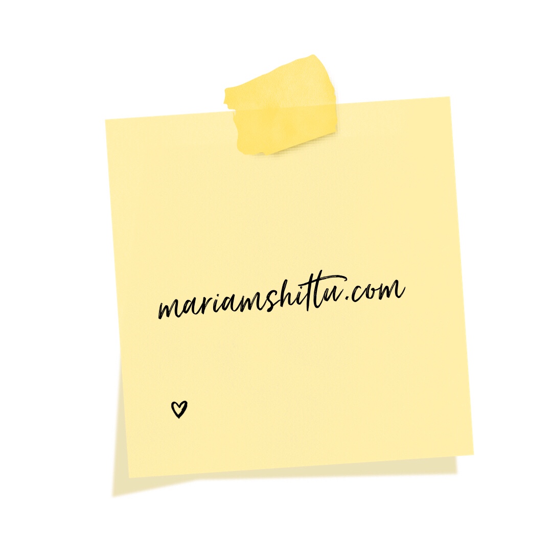 UPGRADE|Introducing mariamshittu.com