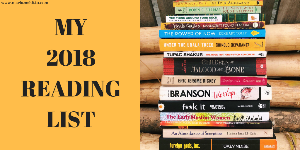 My 2018 Reading List