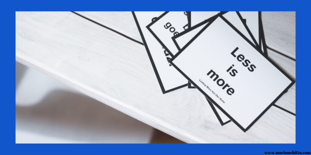 Sometimes, Less is&nbsp;More