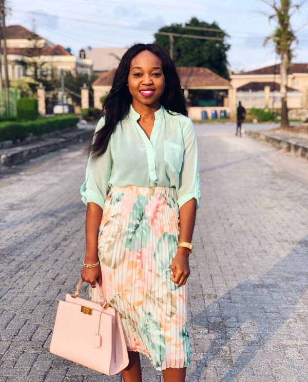 Workchic: In My Colourful Pleated Skirt